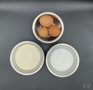 oeufs, sucre, farine