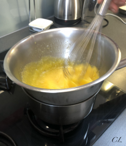 mélange oeuf sucre bain marie