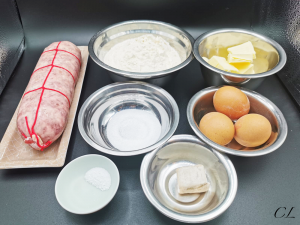 ingrédients saucisson brioché